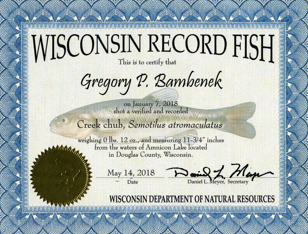 New Wisconsin Record Fish caught on Dr Juice Kairomone Scent