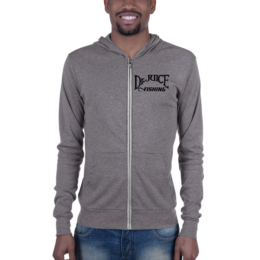 Dr. Juice Fishing Lightweight Unisex zip hoodie – Dr. Juice USA